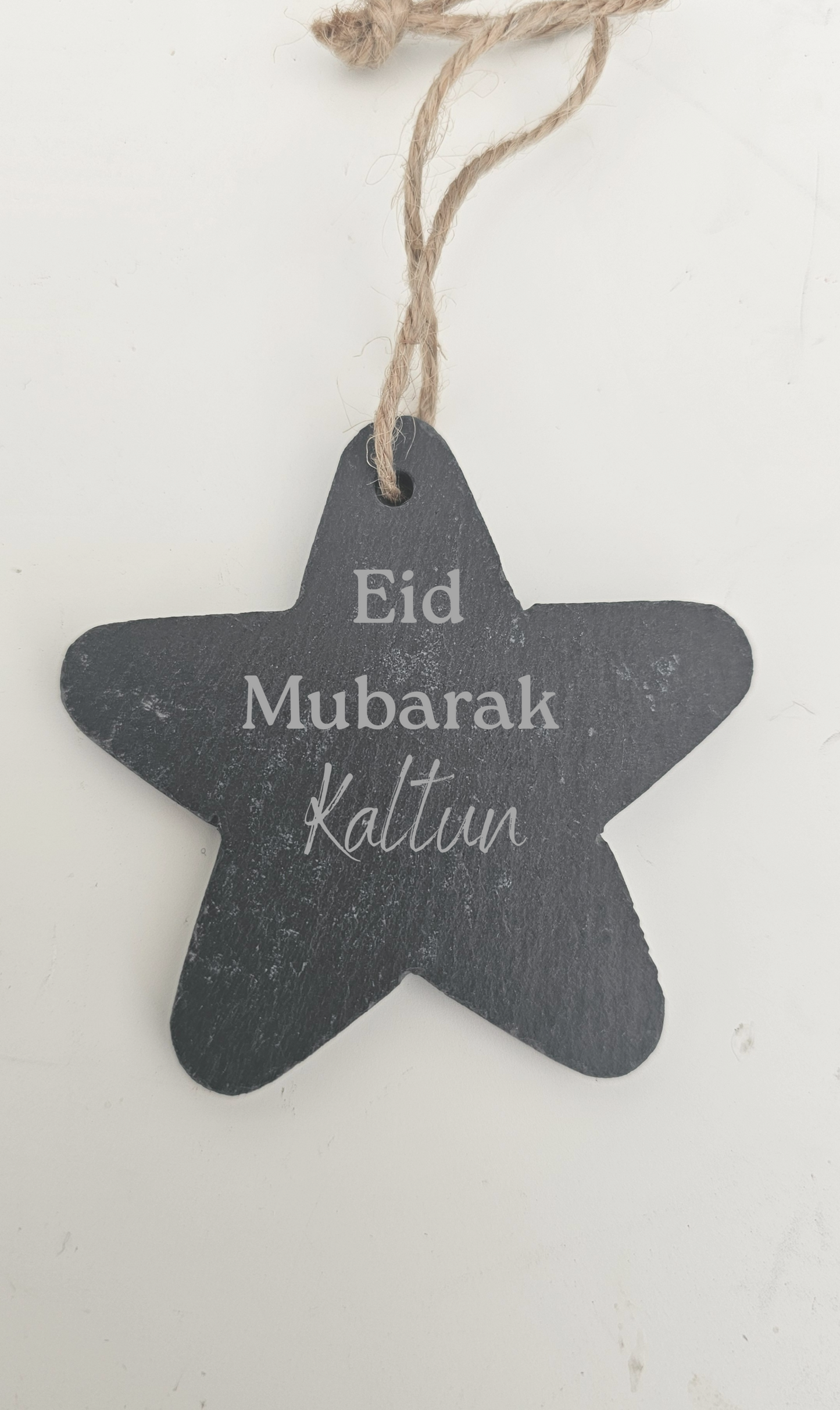 Personalised Slate Eid Mubarak Star