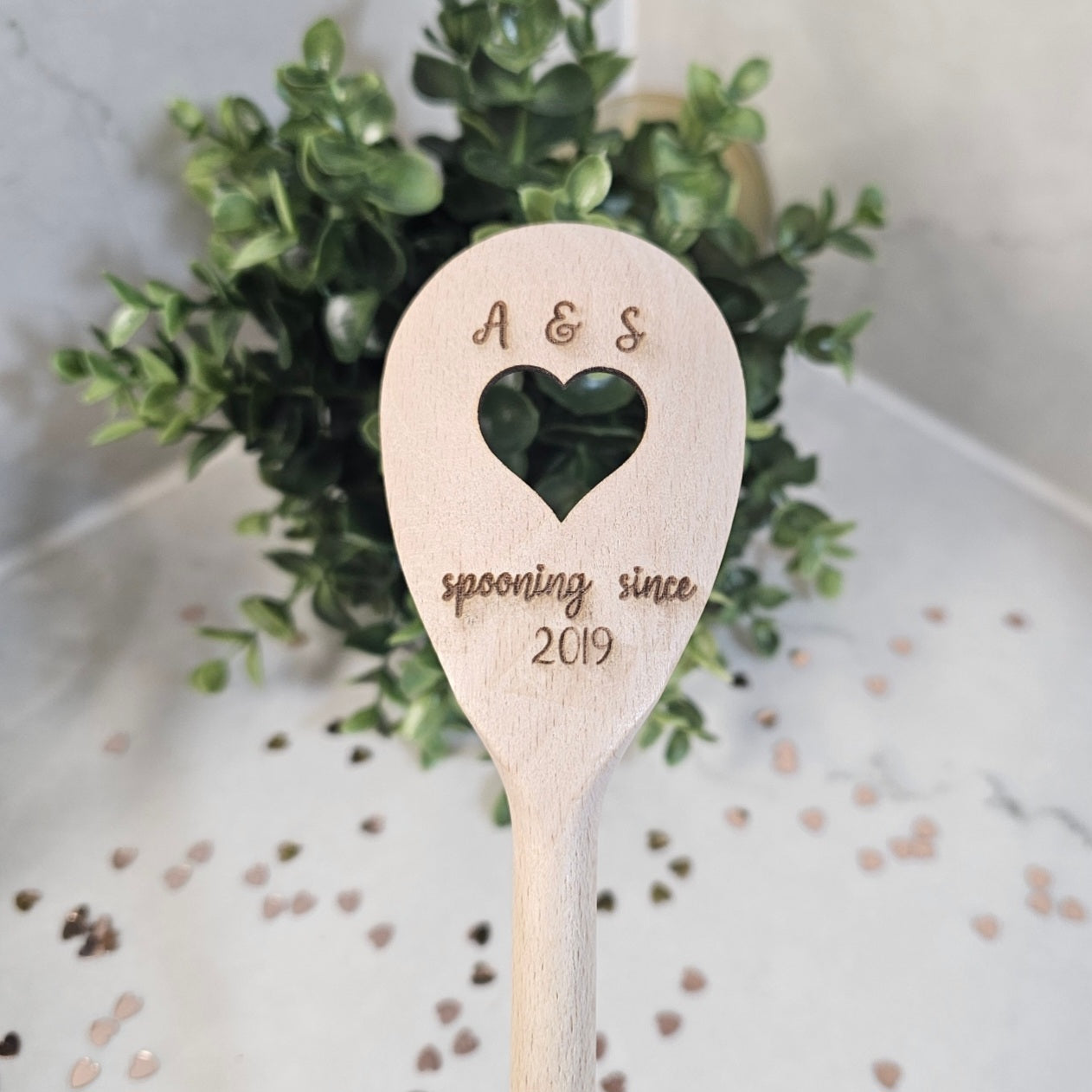 "Spooning Since" Decorative Wooden Spoon